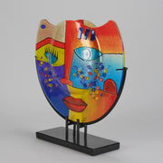 Murano Picasso Face Vase - Abstract Vase - Hickmet Fine Arts