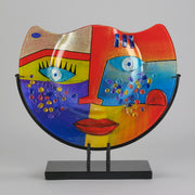 Murano Picasso Face Vase - Abstract Vase - Hickmet Fine Arts