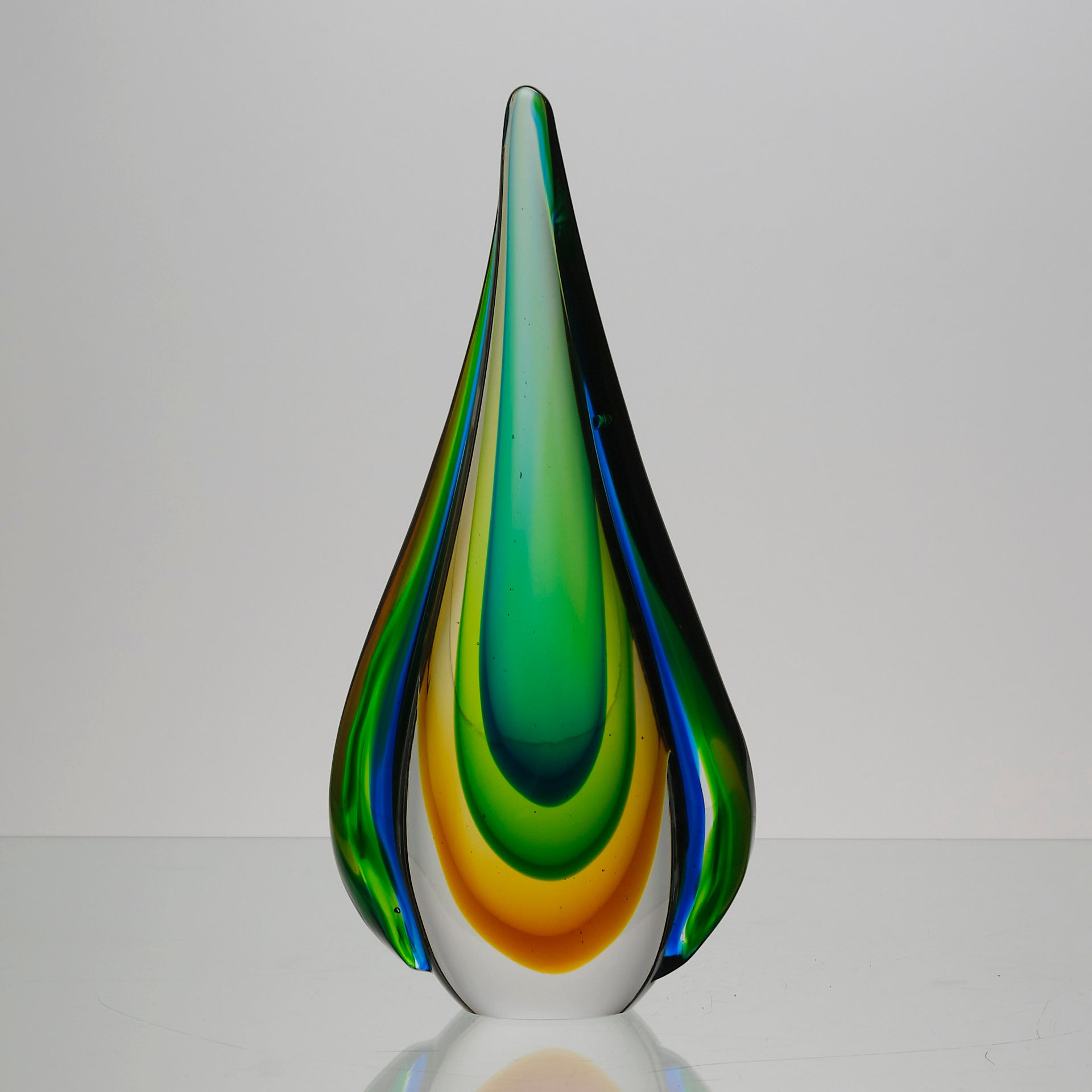 Teardrop Vase - Seguso Murano Vase - Hickmet Fine Arts