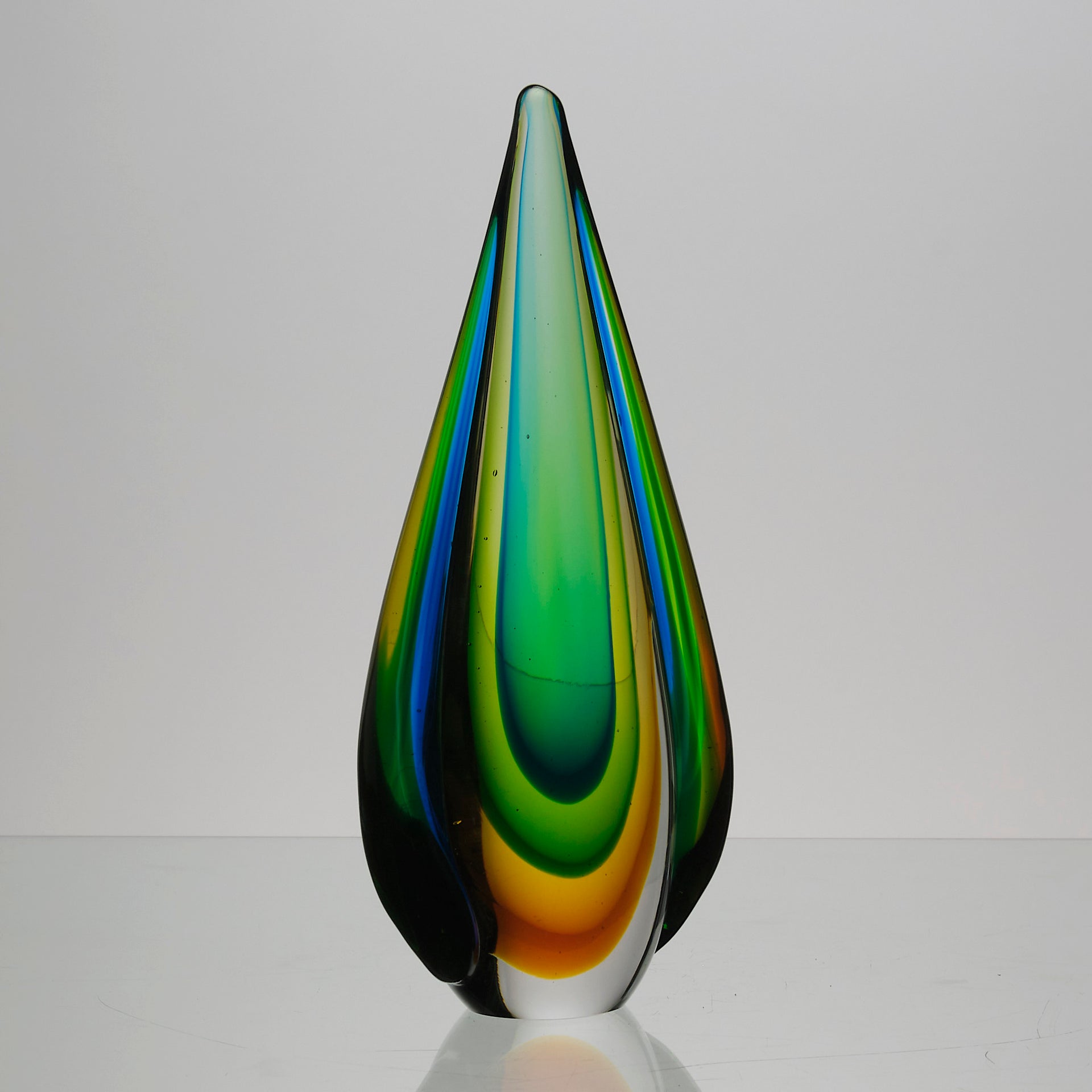 Teardrop Vase - Seguso Murano Vase - Hickmet Fine Arts