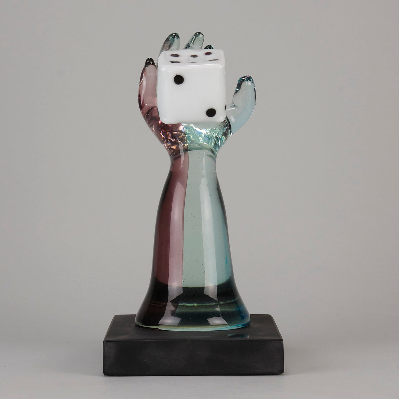 Murano Vetreria Glass Arm with Dice - Hickmet Fine Arts 