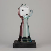 Murano Vetreria Glass Arm with Dice - Hickmet Fine Arts 