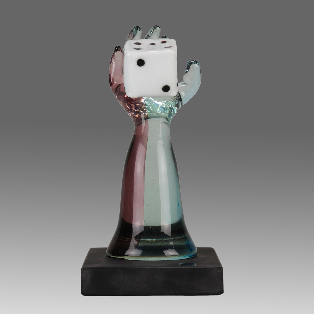 Murano Vetreria Glass Arm with Dice - Hickmet Fine Arts 
