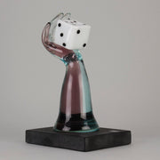 Murano Vetreria Glass Arm with Dice - Hickmet Fine Arts 
