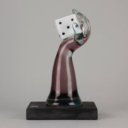 Murano Vetreria Glass Arm with Dice - Hickmet Fine Arts 