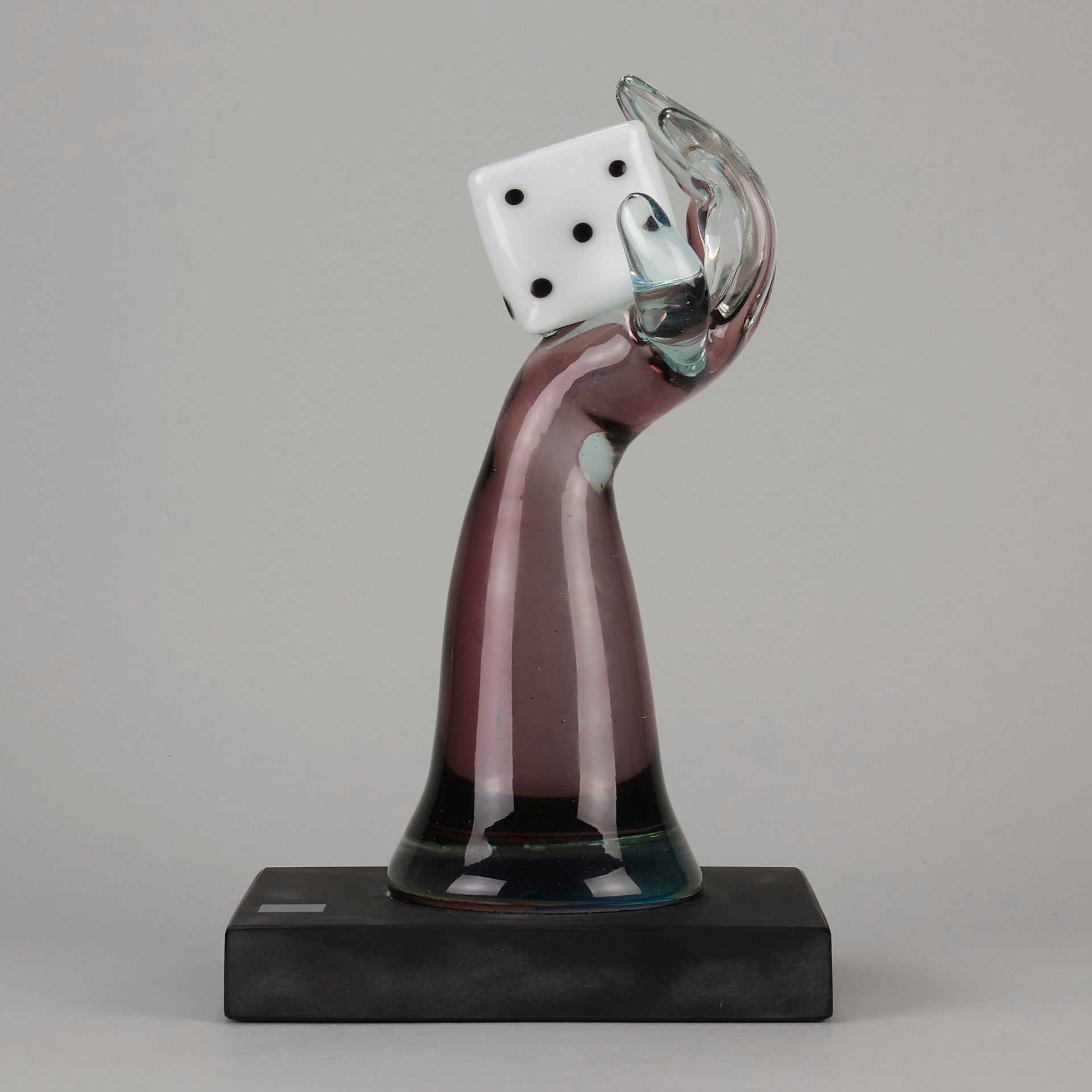 Murano Vetreria Glass Arm with Dice - Hickmet Fine Arts 
