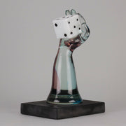 Murano Vetreria Glass Arm with Dice - Hickmet Fine Arts 