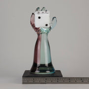 Murano Vetreria Glass Arm with Dice - Hickmet Fine Arts 