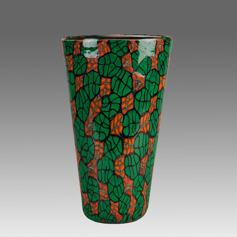 Murano “Murrine Vase VII” by Vittorio Ferro