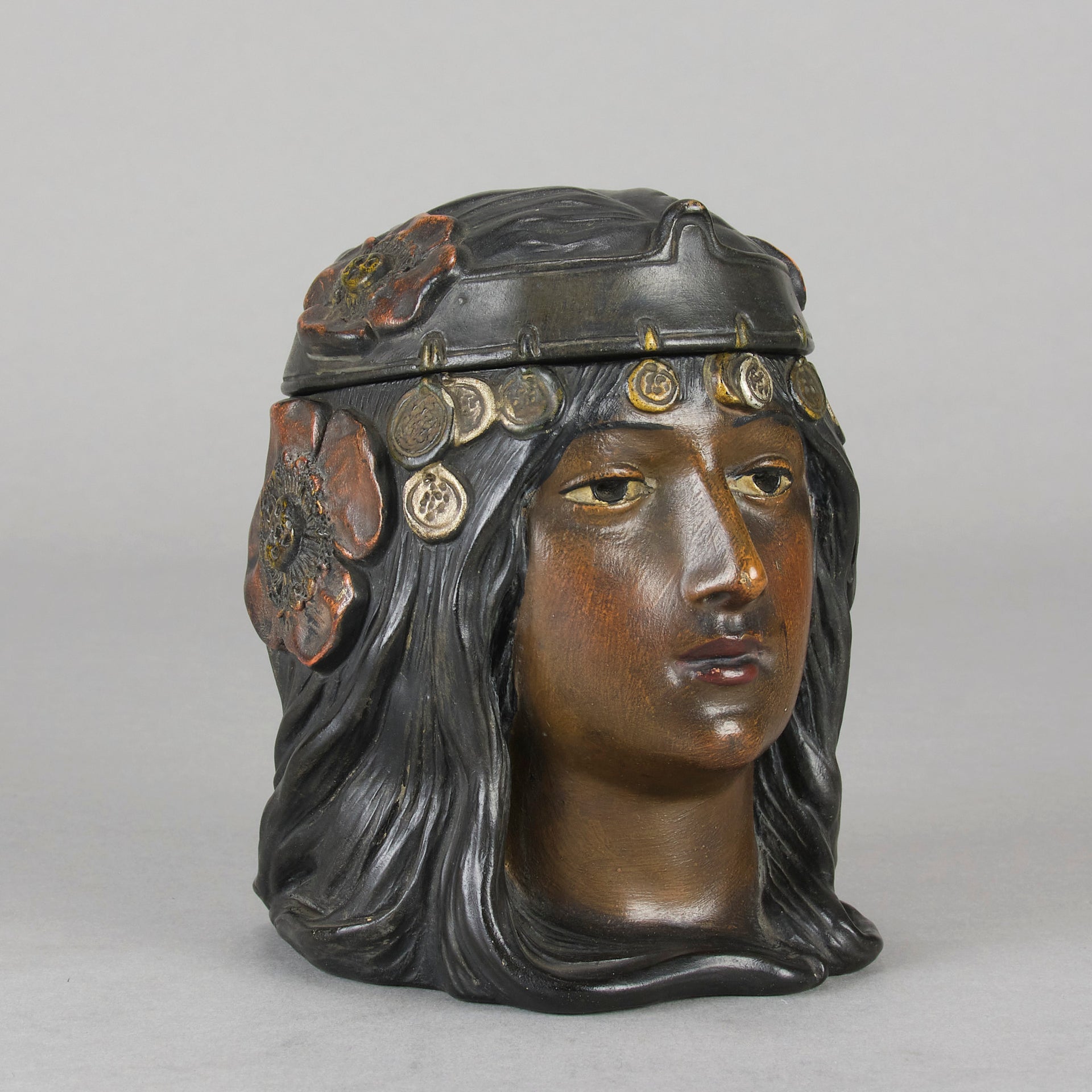 indian tobacco jar Native American Tobacco Jar - German Bronze indian tobacco jar Native American Tobacco Jar - German Bronze