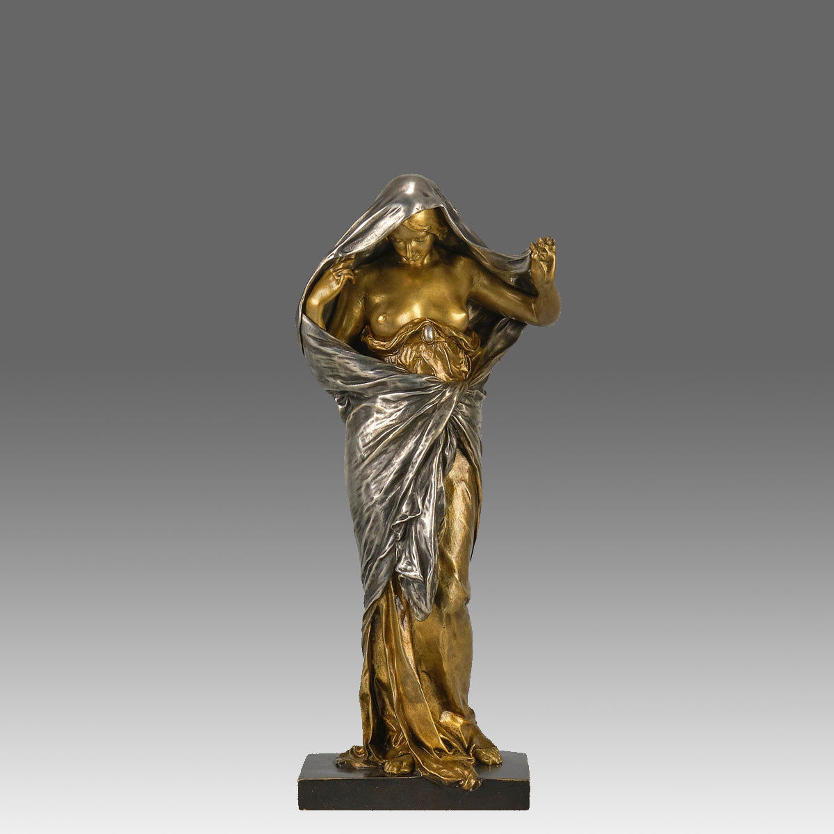 Nature Revealing - Ernest Barrias Bronze - Hickmet Fine Arts