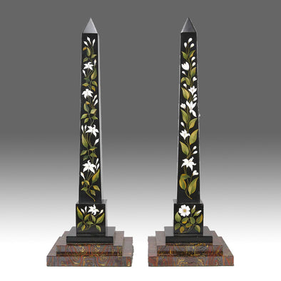 Ashford Pietra Dura Obelisks