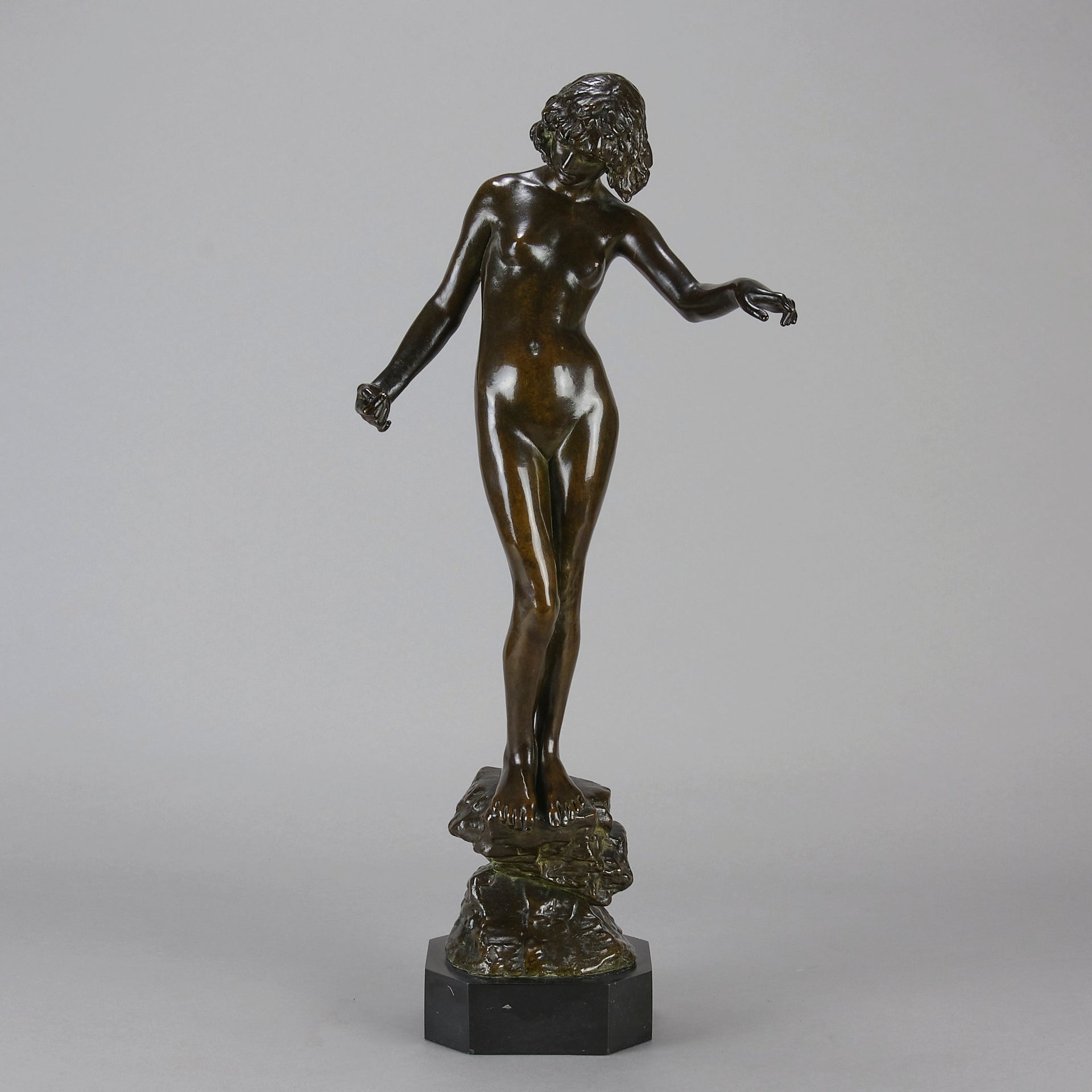 Folly by Onslow Ford - Art Nouveau Bronze - Hickmet Fine Arts 