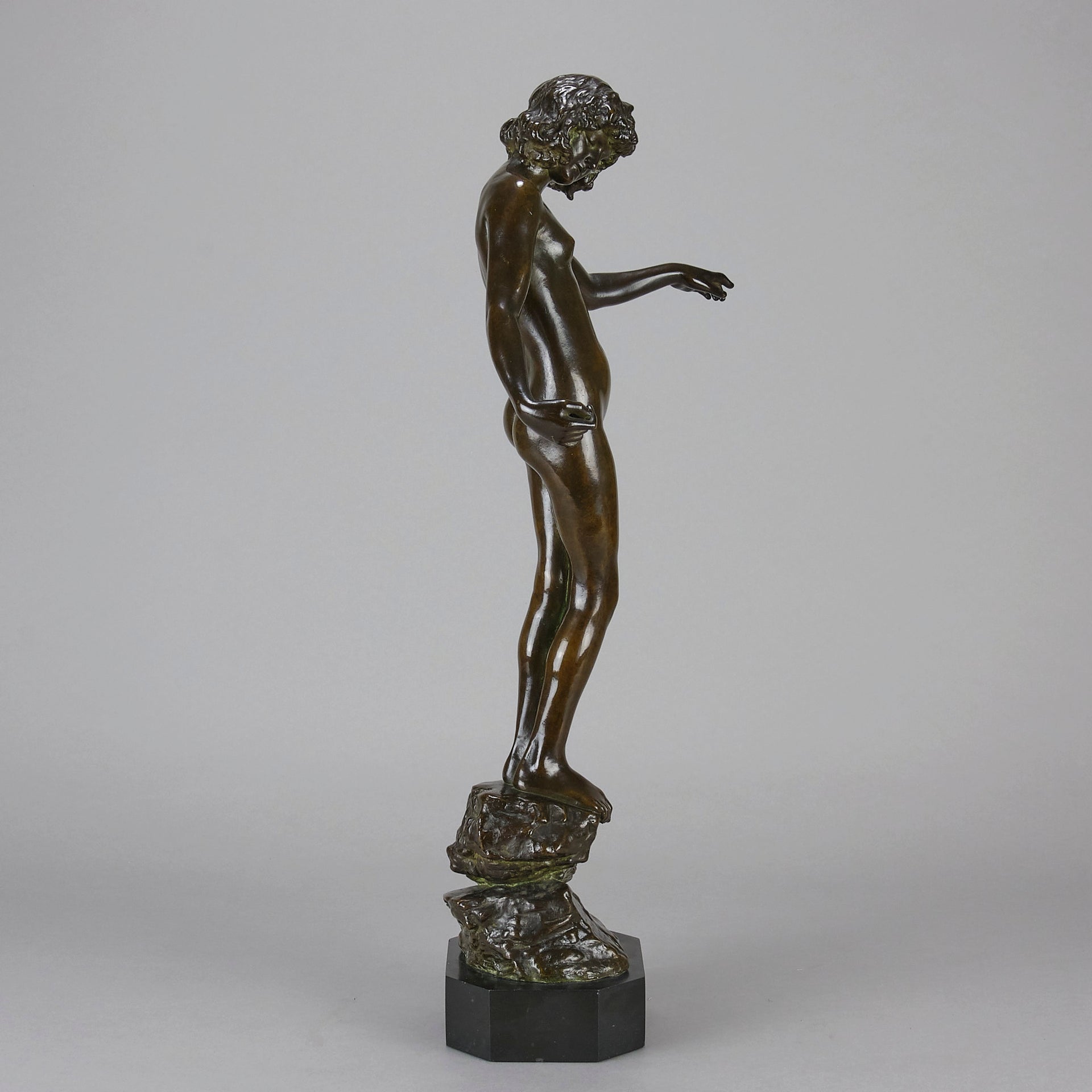 Folly by Onslow Ford - Art Nouveau Bronze - Hickmet Fine Arts 