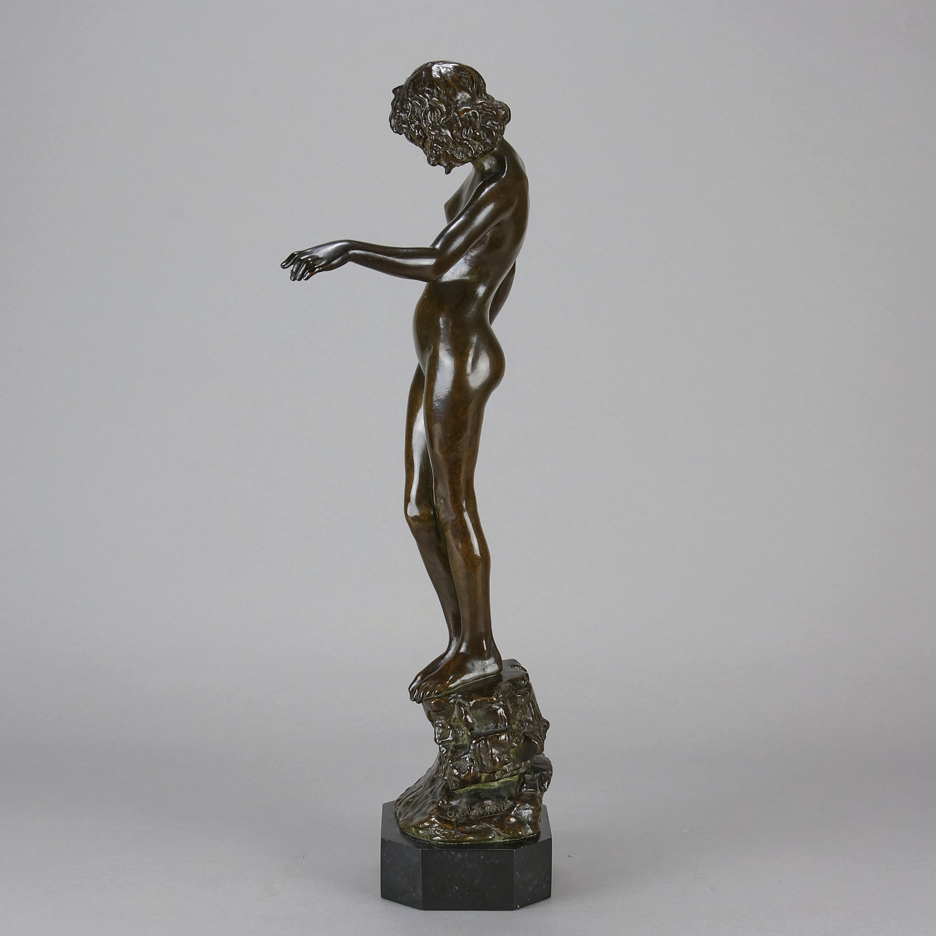 Folly by Onslow Ford - Art Nouveau Bronze - Hickmet Fine Arts 