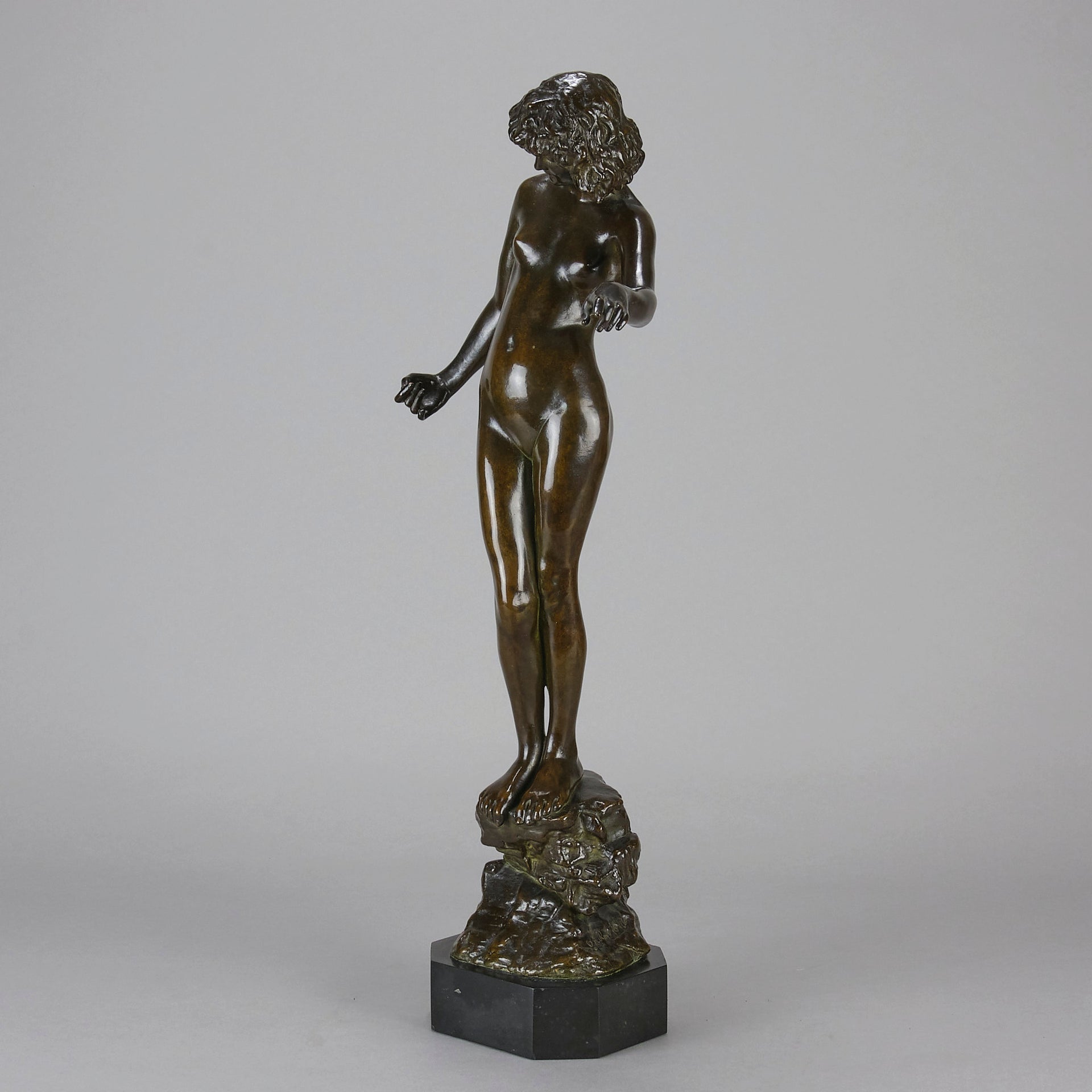 Folly by Onslow Ford - Art Nouveau Bronze - Hickmet Fine Arts 