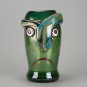 Oscar Zanetti Abstract Face - Murano Glass Vase - Hickmet Fine Arts 