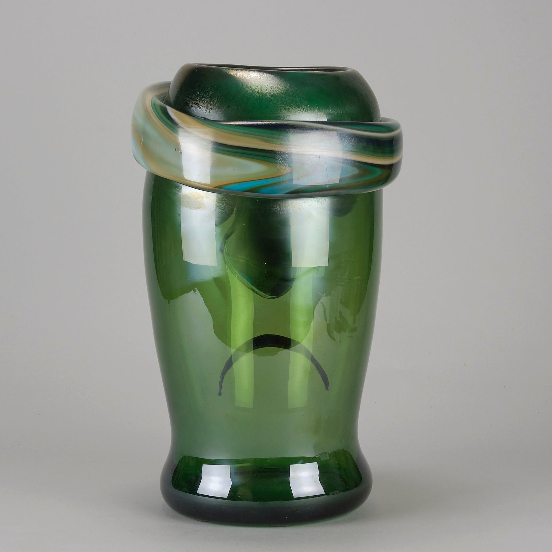 Oscar Zanetti Abstract Face - Murano Glass Vase - Hickmet Fine Arts 