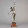 Ouillon-Carrere Spear Dancer - Art Deco Sculpture -Hickmet Fine Arts