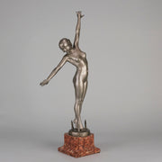 Ouillon-Carrere Spear Dancer - Art Deco Sculpture -Hickmet Fine Arts