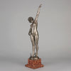 Ouillon-Carrere Spear Dancer - Art Deco Sculpture -Hickmet Fine Arts