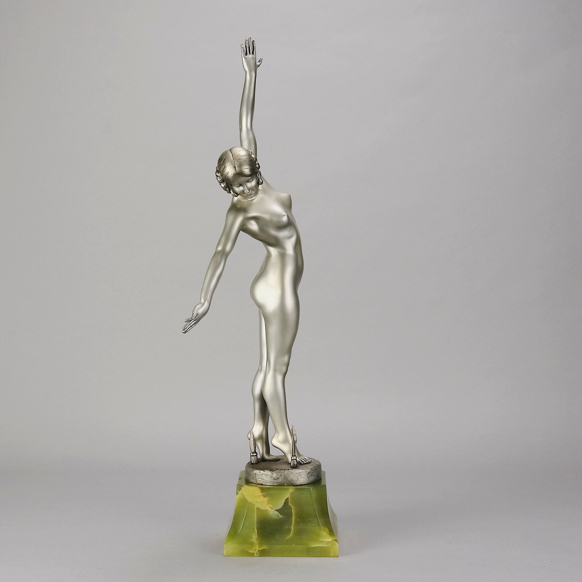 Ouillon-Carrere Spear Dancer - Art Deco Sculpture -Hickmet Fine Arts