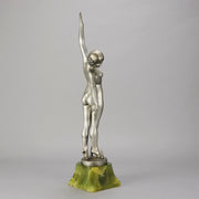 Ouillon-Carrere Spear Dancer - Art Deco Sculpture -Hickmet Fine Arts