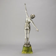 Ouillon-Carrere Spear Dancer - Art Deco Sculpture -Hickmet Fine Arts