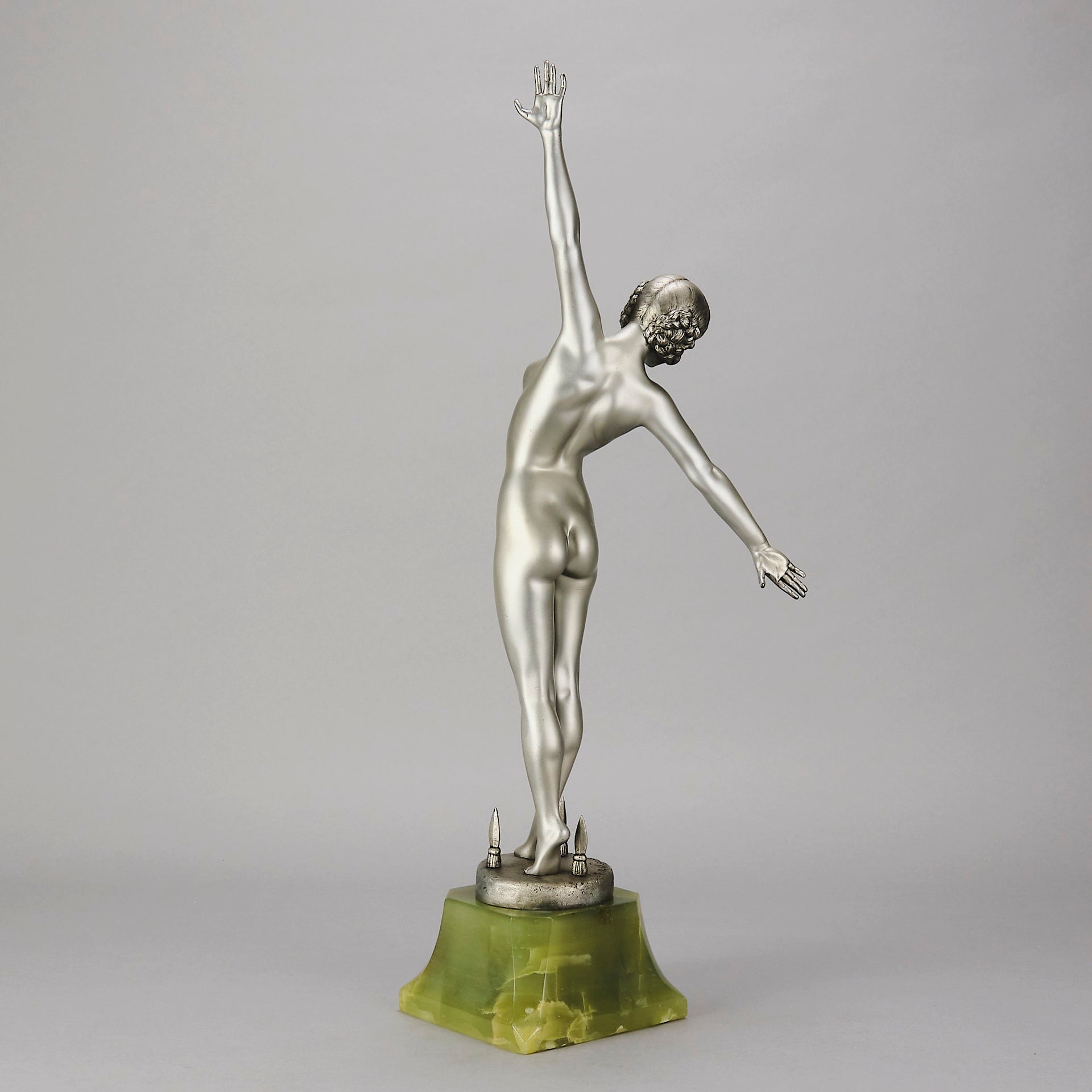 Ouillon-Carrere Spear Dancer - Art Deco Sculpture -Hickmet Fine Arts