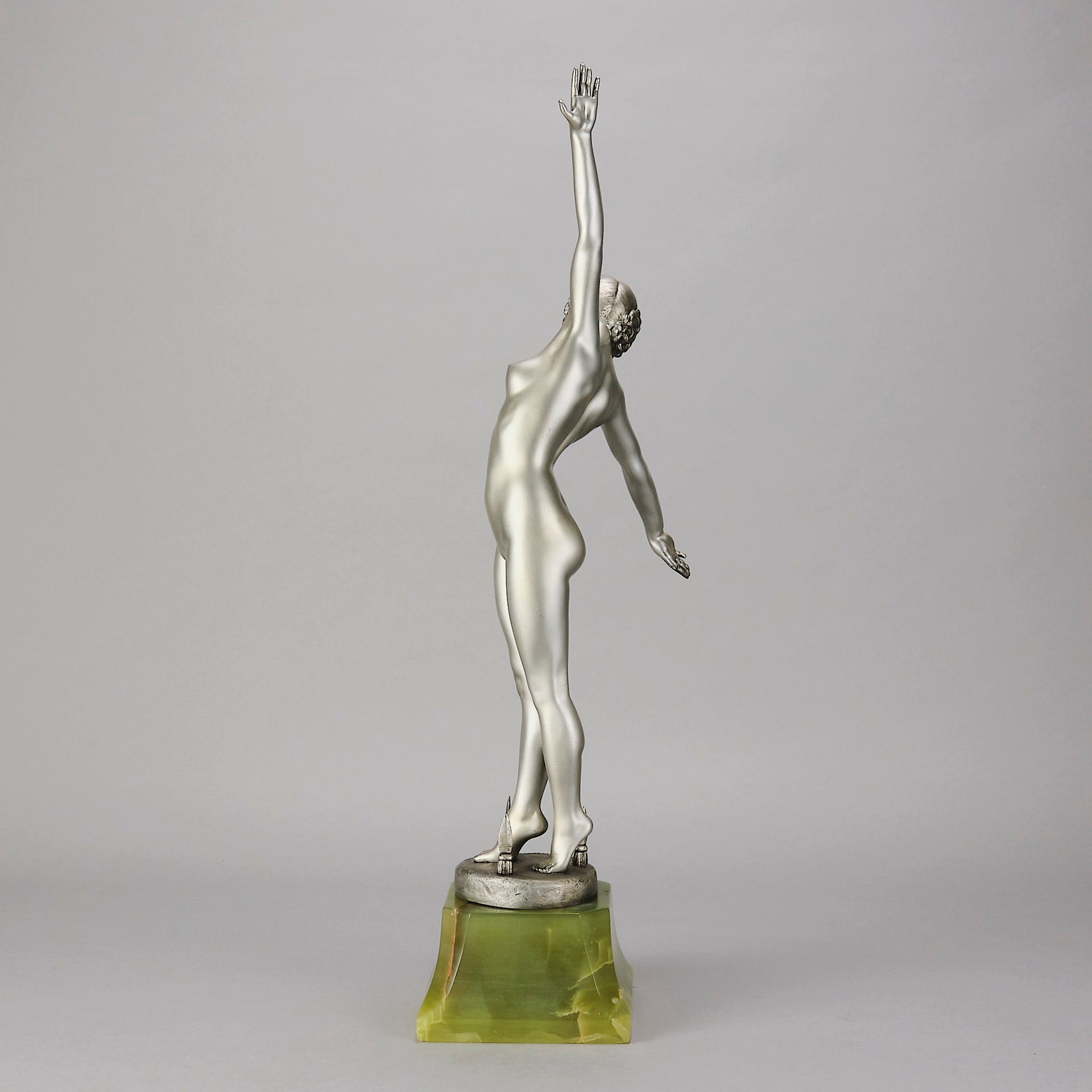 Ouillon-Carrere Spear Dancer - Art Deco Sculpture -Hickmet Fine Arts