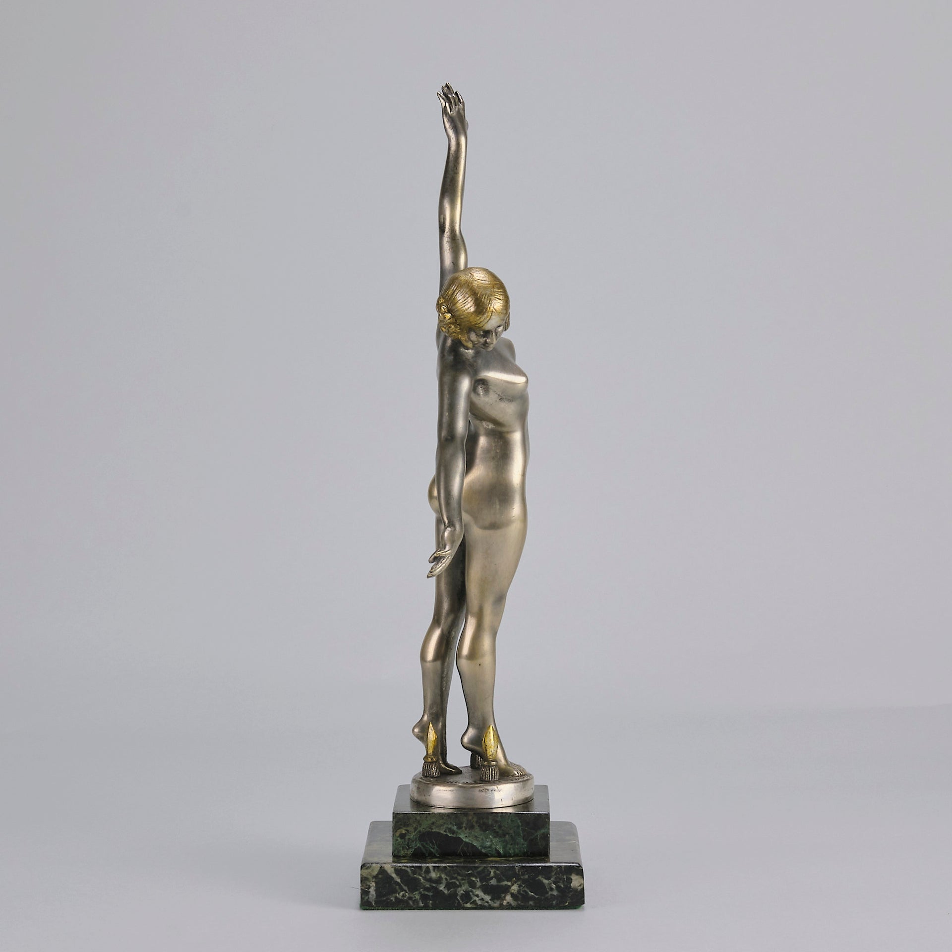 Ouillon-Carrere Spear Dancer - Art Deco Sculpture -Hickmet Fine Arts