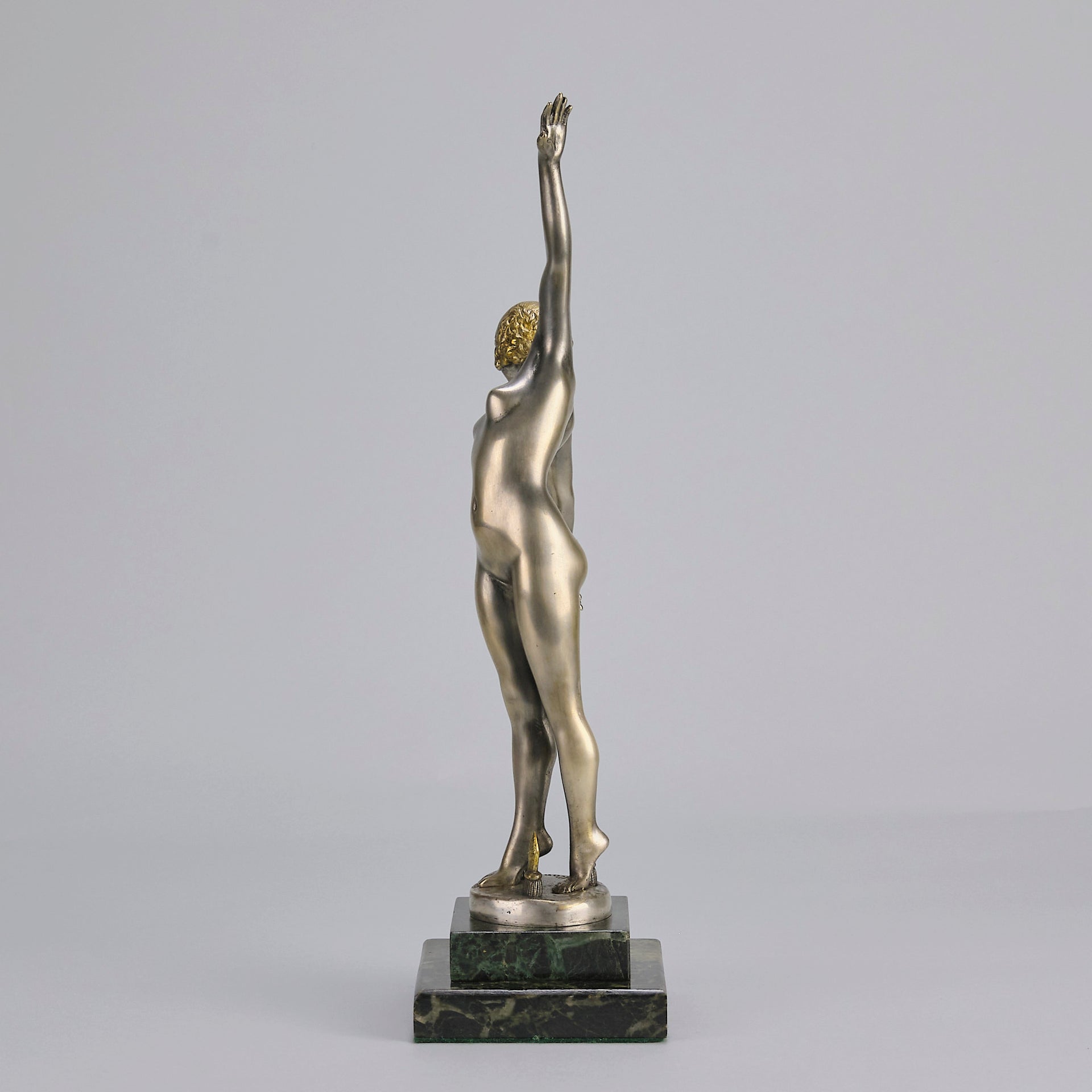 Ouillon-Carrere Spear Dancer - Art Deco Sculpture -Hickmet Fine Arts