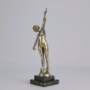Ouillon-Carrere Spear Dancer - Art Deco Sculpture -Hickmet Fine Arts