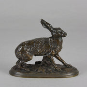 Lievre au Repose - Pierre Jules Mene Bronze - Hickmet Fine Arts