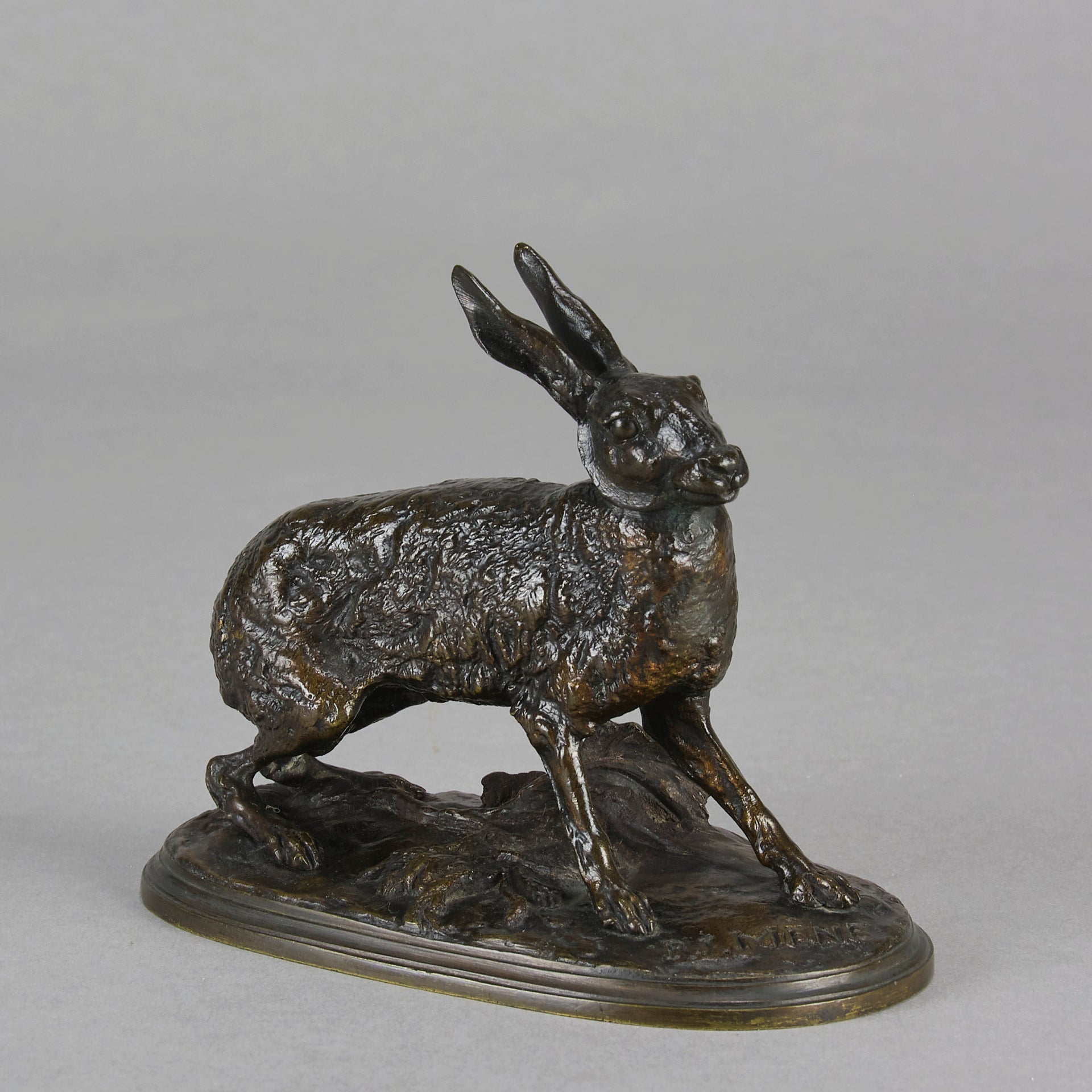 Lievre au Repose - Pierre Jules Mene Bronze - Hickmet Fine Arts