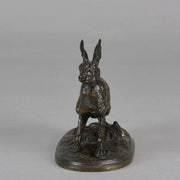 Lievre au Repose - Pierre Jules Mene Bronze - Hickmet Fine Arts