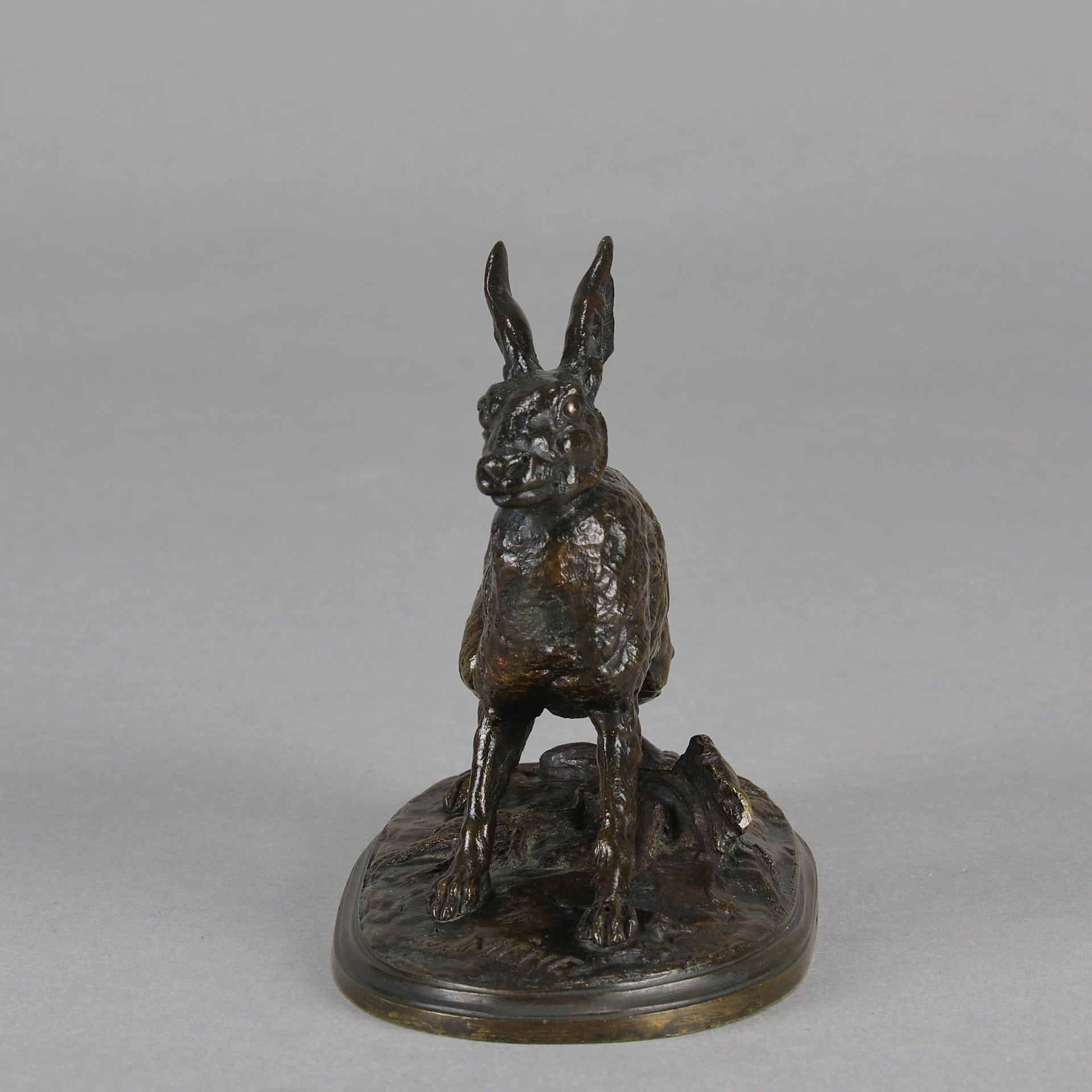 Lievre au Repose - Pierre Jules Mene Bronze - Hickmet Fine Arts