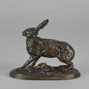 Lievre au Repose - Pierre Jules Mene Bronze - Hickmet Fine Arts