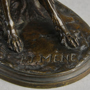 Lievre au Repose - Pierre Jules Mene Bronze - Hickmet Fine Arts