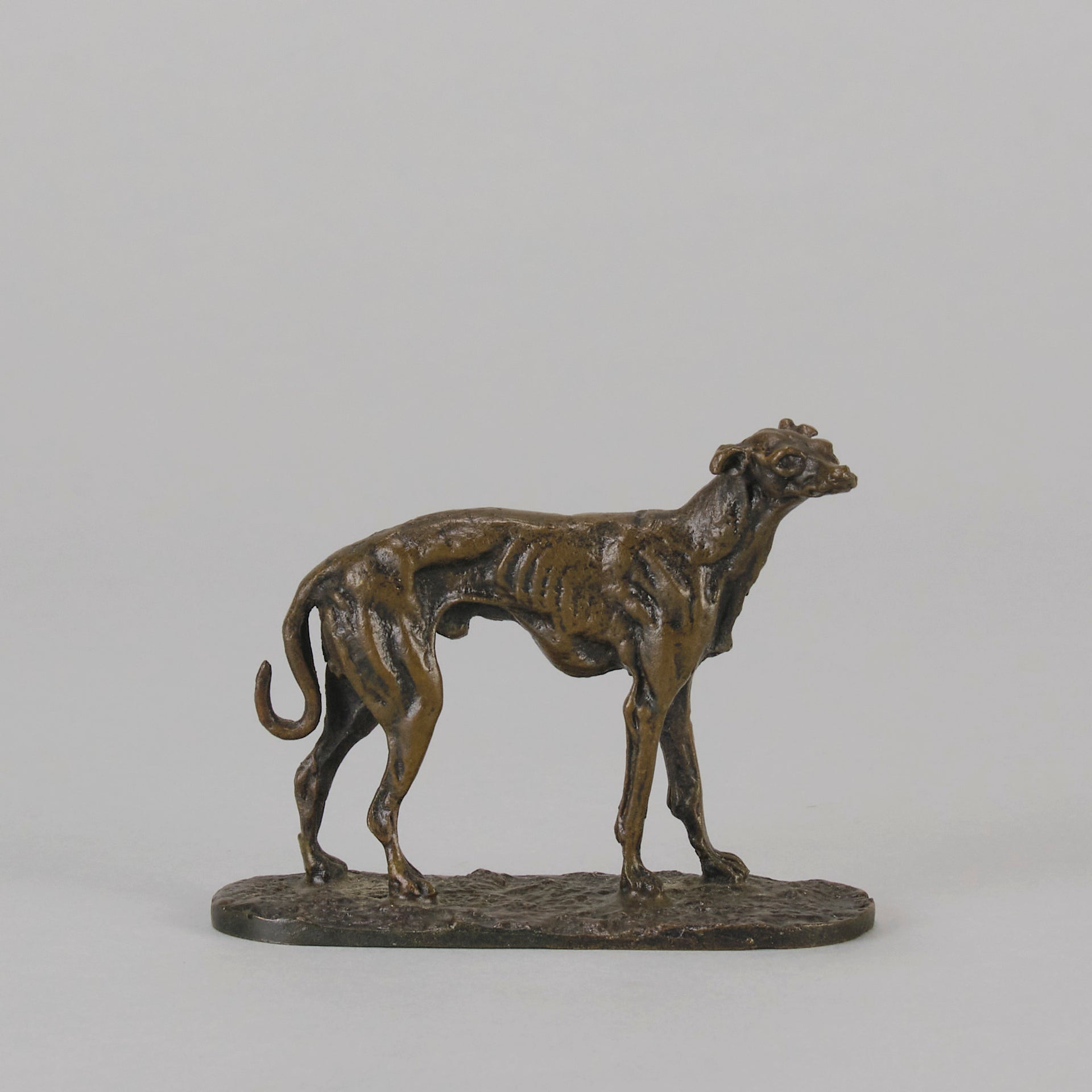 Mene Greyhound - P J Mene Animalier Bronze - Hickmet Fine Arts 