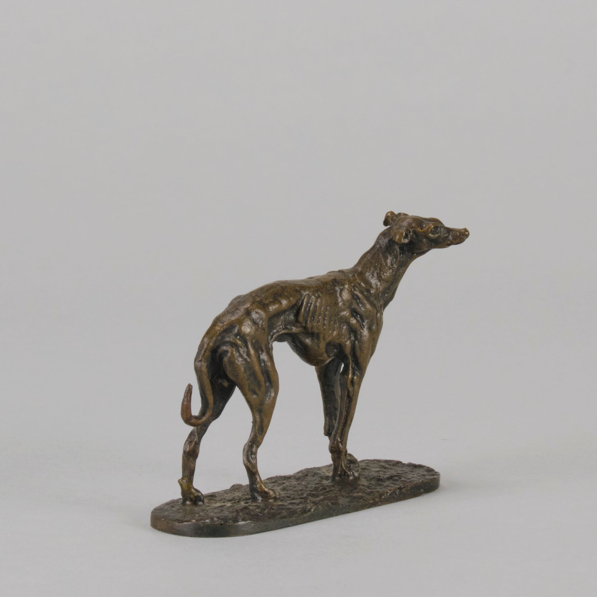 Mene Greyhound - P J Mene Animalier Bronze - Hickmet Fine Arts 