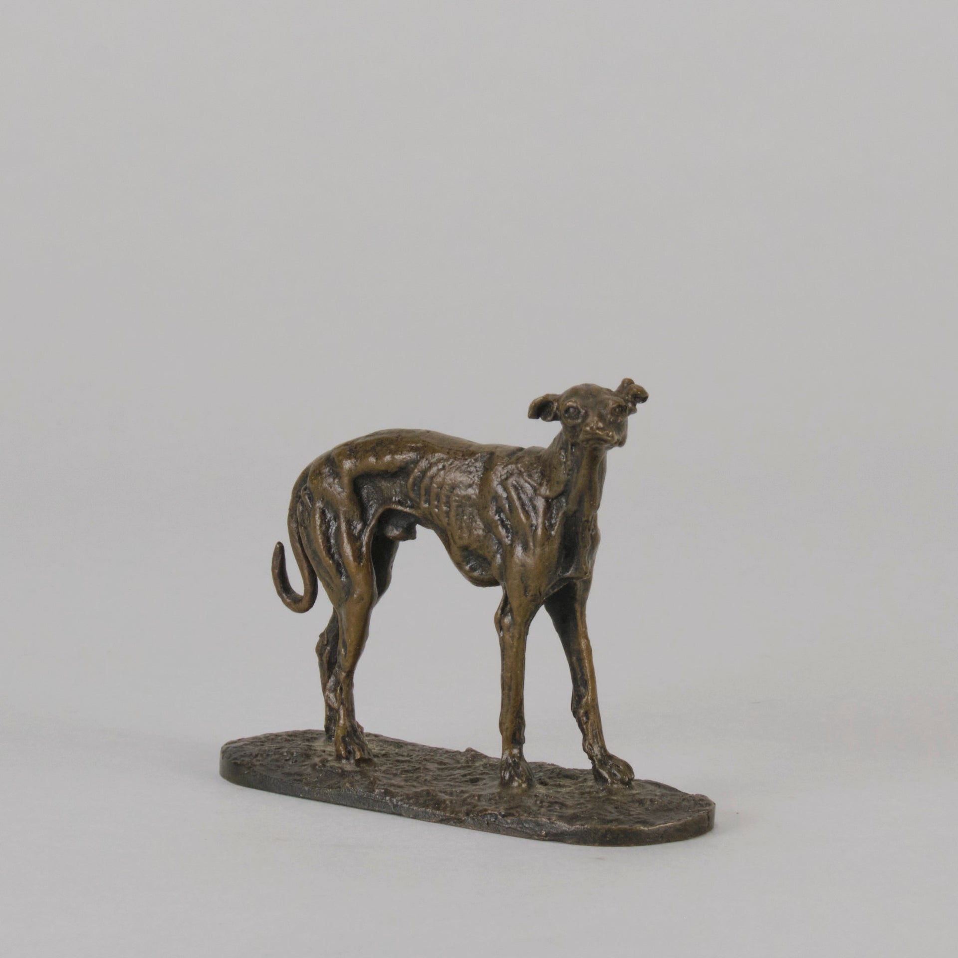 Mene Greyhound - P J Mene Animalier Bronze - Hickmet Fine Arts 