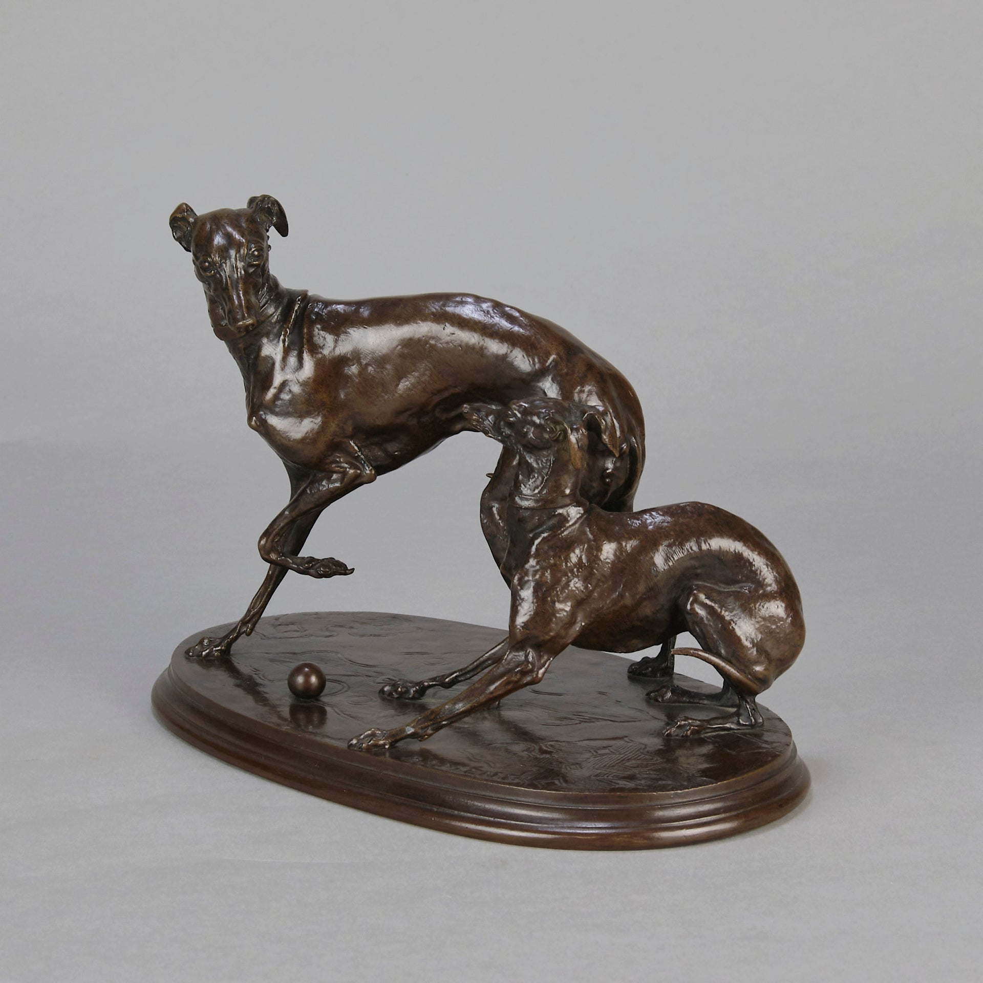 P J Mene bronze Jiji et Giselle -  Animaliers - Hickmet Fine Arts