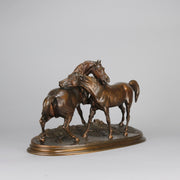 Mene L'Accolade - P J Mene Animalier Bronze - Hickmet Fine Arts 