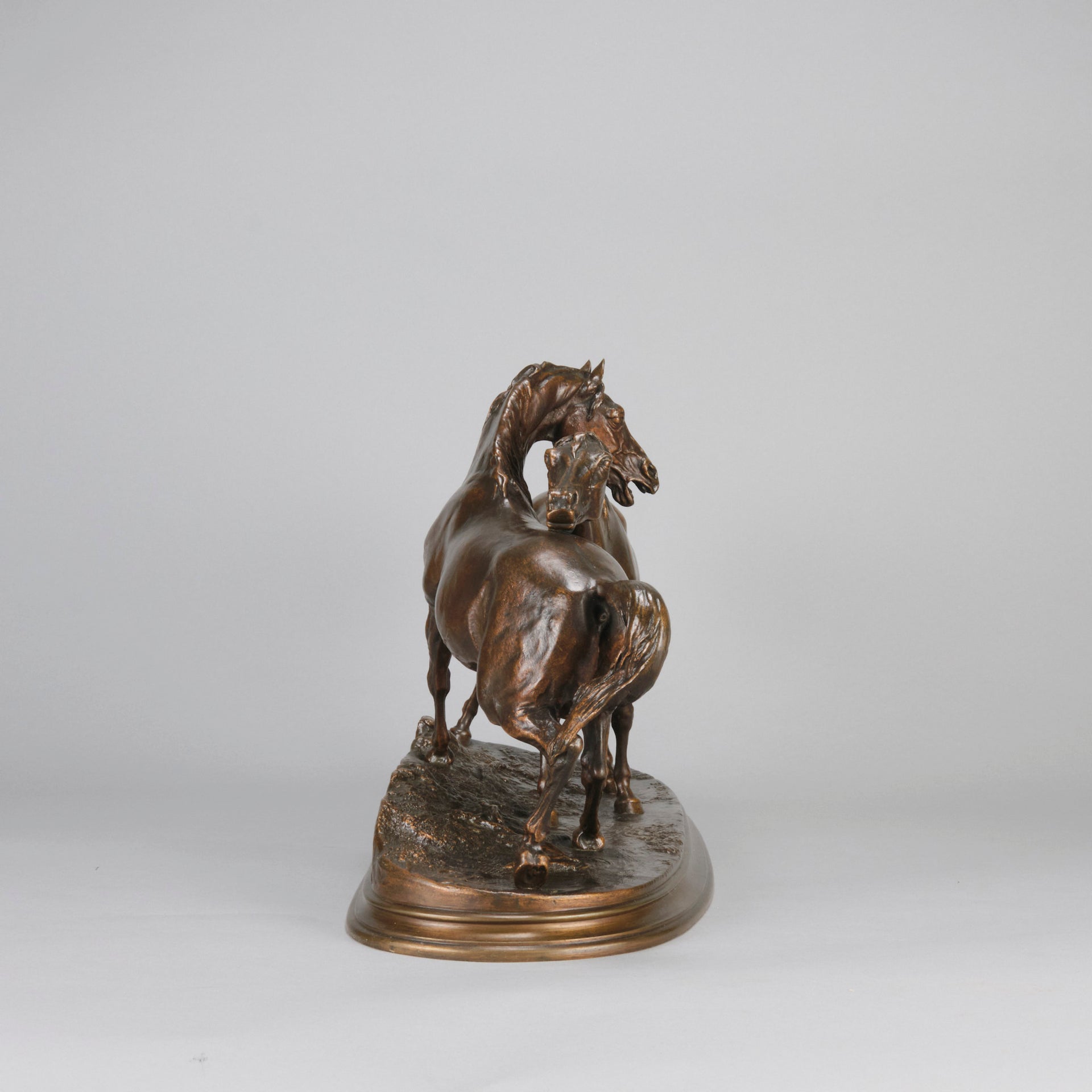 Mene L'Accolade - P J Mene Animalier Bronze - Hickmet Fine Arts 