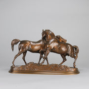 Mene L'Accolade - P J Mene Animalier Bronze - Hickmet Fine Arts 