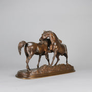 Mene L'Accolade - P J Mene Animalier Bronze - Hickmet Fine Arts 