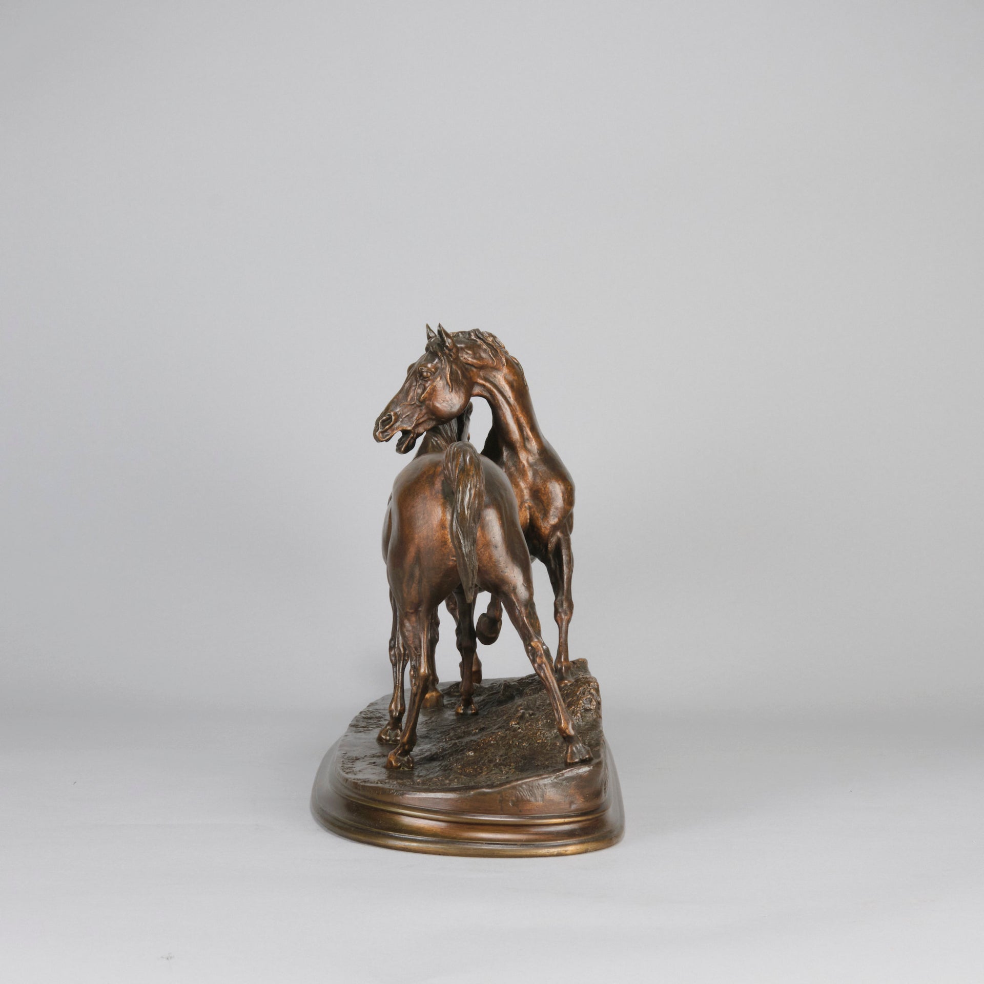 Mene L'Accolade - P J Mene Animalier Bronze - Hickmet Fine Arts 