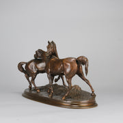 Mene L'Accolade - P J Mene Animalier Bronze - Hickmet Fine Arts 