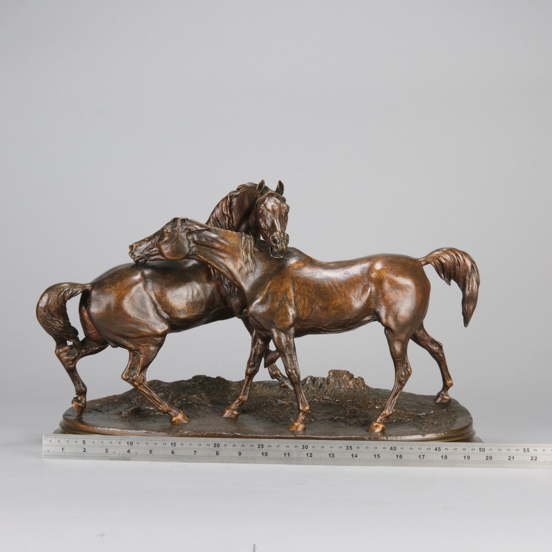Mene L'Accolade - P J Mene Animalier Bronze - Hickmet Fine Arts 